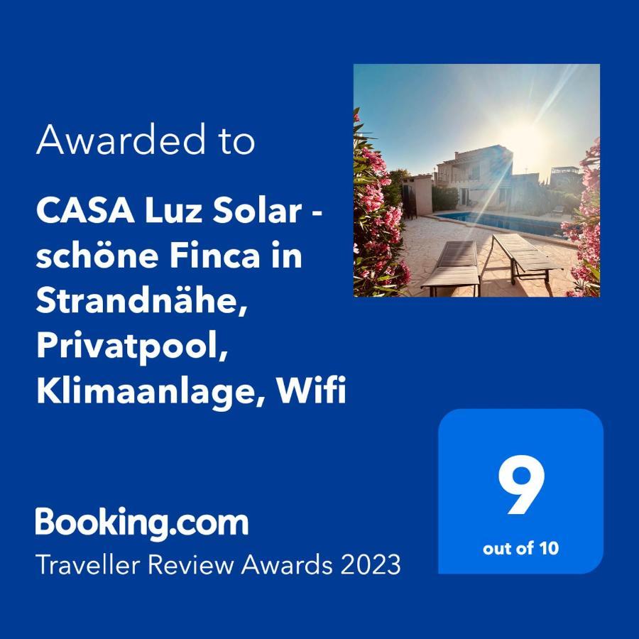 Casa Luz Solar - Schoene Finca In Strandnaehe, Privatpool, Klimaanlage, Wifi 산타니 외부 사진